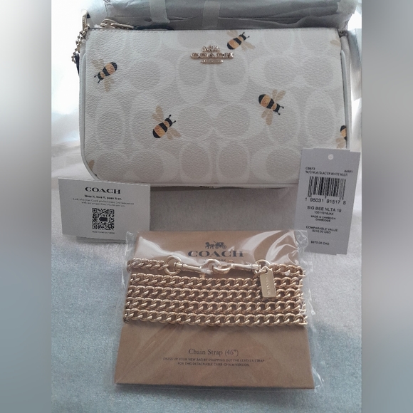 Coach Handbags - New Coach Nolita 19 in Bee Print/ With Extra Coach Chain Strap